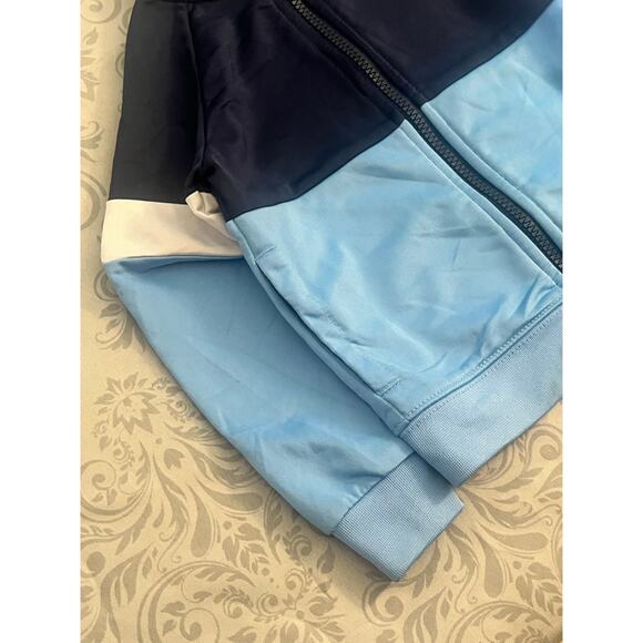 Nike Baby Colorblock Track Jacket Navy/Carolina Blue 24M - Picture 2 of 4